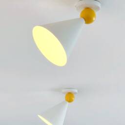 Hmv Modern Cone-Shaped Wall Or Ceiling Lamp - Radical Design & Memphis Group Inspired, Directed Light - thumbnail 2