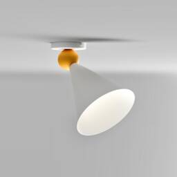 Hmv Modern Cone-Shaped Wall Or Ceiling Lamp - Radical Design & Memphis Group Inspired, Directed Light