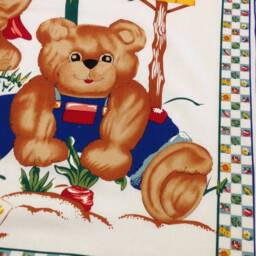 Sunflower Teddy Bear Baby Blanket Quilt Kit, Yellow Blue Green, Quilt Kit, Checks, Striped, Top Back & Binding, Plaid Border, Easy - thumbnail 4