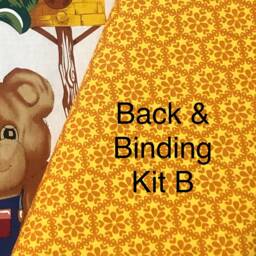 Sunflower Teddy Bear Baby Blanket Quilt Kit, Yellow Blue Green, Quilt Kit, Checks, Striped, Top Back & Binding, Plaid Border, Easy - thumbnail 3