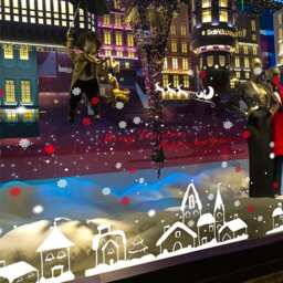 Totomo #w301 Christmas Town Window Decals Stickers Decor Clings Wall Decoration - thumbnail 4