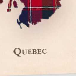 Clan Quebec Scottish Tartan Map - Of Scotland Family Wall Decor, Ready To Hang - thumbnail 4