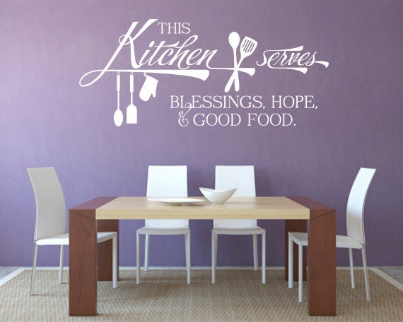 Kitchen Wall Quotes.this - Horizontal Code 245 Kitchen Decals, Words, Sticker - image 1