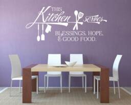 Kitchen Wall Quotes.this - Horizontal Code 245 Kitchen Decals, Words, Sticker - thumbnail 1