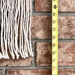 Boho Macrame Wall Hanging With Wooden Dowel, Handmade Decor - thumbnail 4