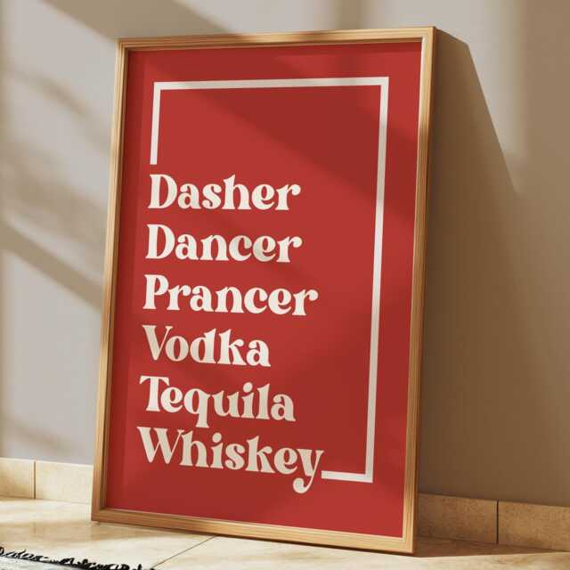 Fun Christmas Prints - Wall Art Xmas Prints Holiday Decor - image 1