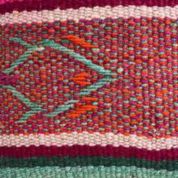 Texture Pillow, Vintage Pillow, Frazada Pillow, Peruvian Hand Loomed Covers 16 X 16, Woven Textile, Boho Pillow, Fall Pillow, Motif Pillow - thumbnail 2