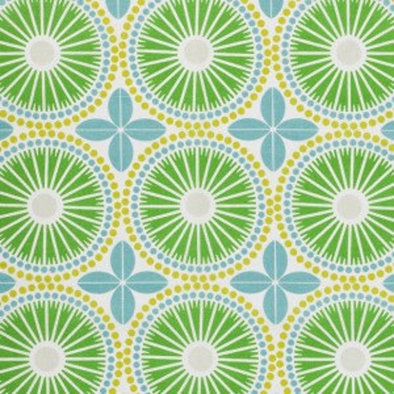 Curtain Panel White Green Blue Orange Flowers Floral Modern Scandinavian Design Cafe Curtain Kitchen Valance , Runner Napkins Great Gift - image 1