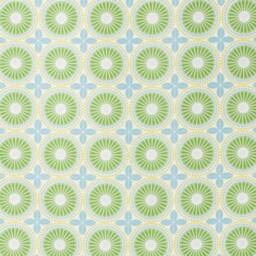 Curtain Panel White Green Blue Orange Flowers Floral Modern Scandinavian Design Cafe Curtain Kitchen Valance , Runner Napkins Great Gift - thumbnail 2