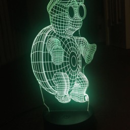 Personalized Turtle 3D Illusion Led Night Light, Bluetooth App Control - thumbnail 2