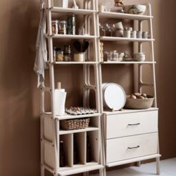 Kitchen Furniture, Modular Wooden Bookcase Mid-Century Modern Bookshelves - thumbnail 2