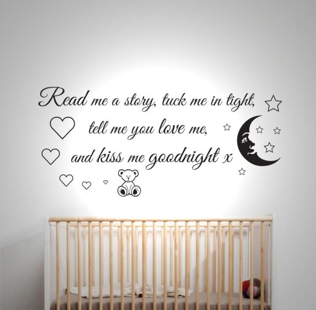 Read Me A Story - Wall Sticker Childrens Bedroom Nursery Vinyl Decal - image 1