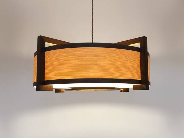 Ceiling Lamp From Wood in Modern Design. Large Light - image 1