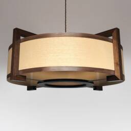 Ceiling Lamp From Wood in Modern Design. Large Light - thumbnail 3