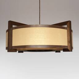 Ceiling Lamp From Wood in Modern Design. Large Light - thumbnail 2