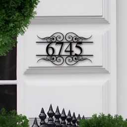 Personalized Acrylic Address Sign Custom House Number Plaque Modern Home Decor - Outdoor Family Name - thumbnail 3