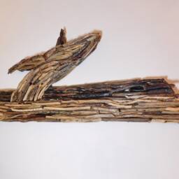Handmade Driftwood Wall Art - Fish Breaching Whale Sculpture By Lyme Bay Art - thumbnail 3