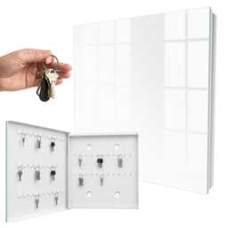 Black Mounted Key Cabinet, Industrial Box, Minimalist Backgrounds & Patterns, For Those Who Value Peace Elegance - thumbnail 2