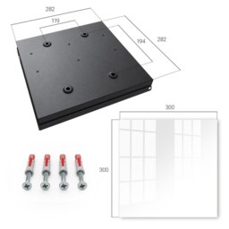 Black Mounted Key Cabinet, Industrial Box, Minimalist Backgrounds & Patterns, For Those Who Value Peace Elegance - thumbnail 4