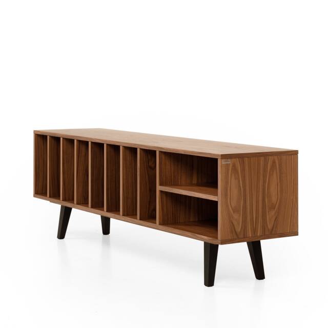 "Vinyl Record Cabinet, Stand, Walnut, ""Silene" - image 1