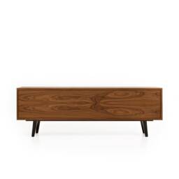 "Vinyl Record Cabinet, Stand, Walnut, ""Silene" - thumbnail 3