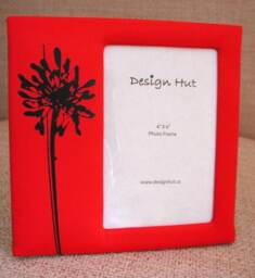Red Silk Picture Frame Sale - thumbnail 1