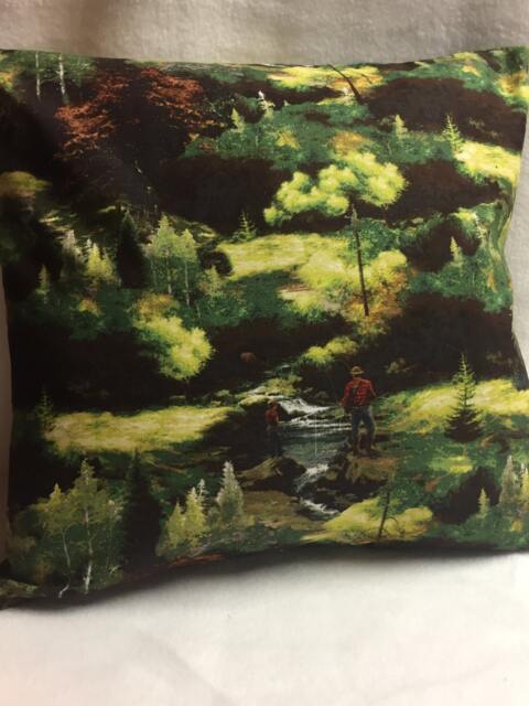 Dad & Son Fishing, Accent Pillow 14 X - #p001 - image 1