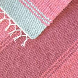 "Hand Woven Cotton Rug - 24"" X 31" - thumbnail 4