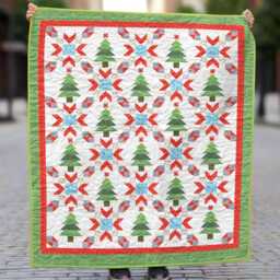 Christmas Starry Forest Quilt Pattern - Full/Large Throw - Digital Download - thumbnail 2