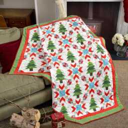 Christmas Starry Forest Quilt Pattern - Full/Large Throw - Digital Download - thumbnail 3