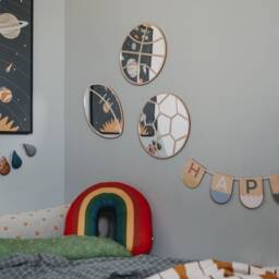 Basket Ball Shatterproof Mirror - Perfect Gift For Bedroom & Nursery Sport - thumbnail 2