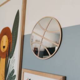Basket Ball Shatterproof Mirror - Perfect Gift For Bedroom & Nursery Sport - thumbnail 3