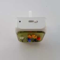 Spring Flower Plug in Night Light, Nursery Decor, Corridor Fused Glass Dusk Sensor, Snowdrop Gifts - thumbnail 2
