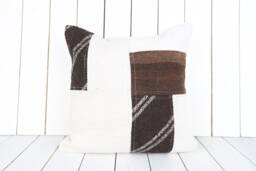 Turkish Kilim Pillow Cover Handmade Anatolian Throw - 20x20 Inch - thumbnail 1