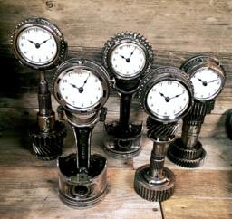 Custom Steel Gear Desk Clocks - thumbnail 1