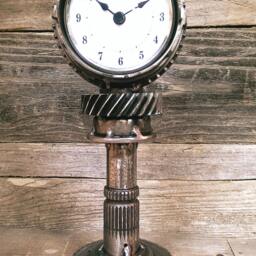 Custom Steel Gear Desk Clocks - thumbnail 2