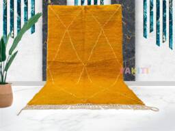 Yakiti - 5X9Ft Moroccan Rug, Beni Ourain Area Modern Wool Living Room Beniourain Handmade Soft Carpet, 165 cm X 264 - thumbnail 1