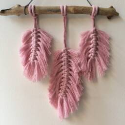 Wall Art/Dreamcatcher Feather Wall Hanging - thumbnail 3