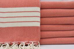 "Hammam Towel, Bath Towel, Red Towel, Tribal Towel, Pool Towel, Beach Towel, Spa Towel, Turkish Towel, 38""x70"