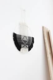 Macrame/Dream Catcher Ring Wall Hanging Geo Macrame Hoop Ring Boho Circle - thumbnail 1