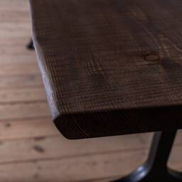 Lambeth Brown Oak Dining Table - thumbnail 4