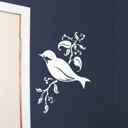 Bird On A Branch, Vinyl Wall Art Decal, Songbird Decor, Nursery Birds - thumbnail 2