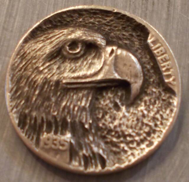 Deep Carved Hobo Nickel, Eagle #11