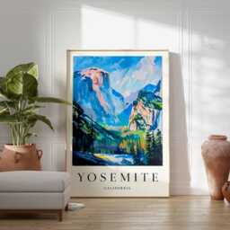 Yosemite National Park Poster California Travel Art Print - thumbnail 2