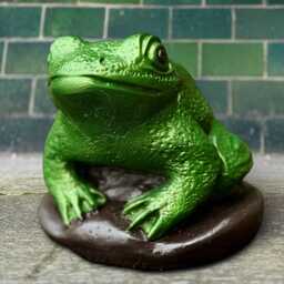 Concrete Green Frog Statue Realistic Sculpture Stone Animal Figurine Outdoor Amphibian Decor Handmade Cement Ornament Frog Gift - thumbnail 4