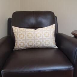 Waverly Ikat Lumbar Pillow Cover, Gold & Ivory Jacquard - 12 X 20 - thumbnail 3