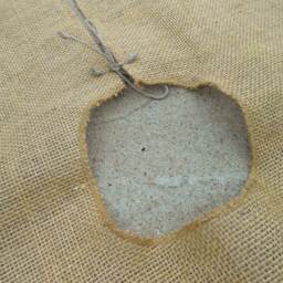 Burlap Christmas Tree Skirt Rustic Decor Decorations Gift - thumbnail 4