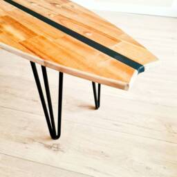Wooden Surfboard Coffee Table - thumbnail 2