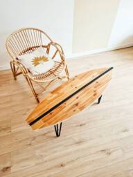 Wooden Surfboard Coffee Table - thumbnail 1