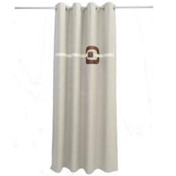 Bedroom Modern Curtains - Mid Century Beige Brown Cream Geometric Unique Custom Made Living Room Drapes, Contemporary 60's Window Panels - thumbnail 4